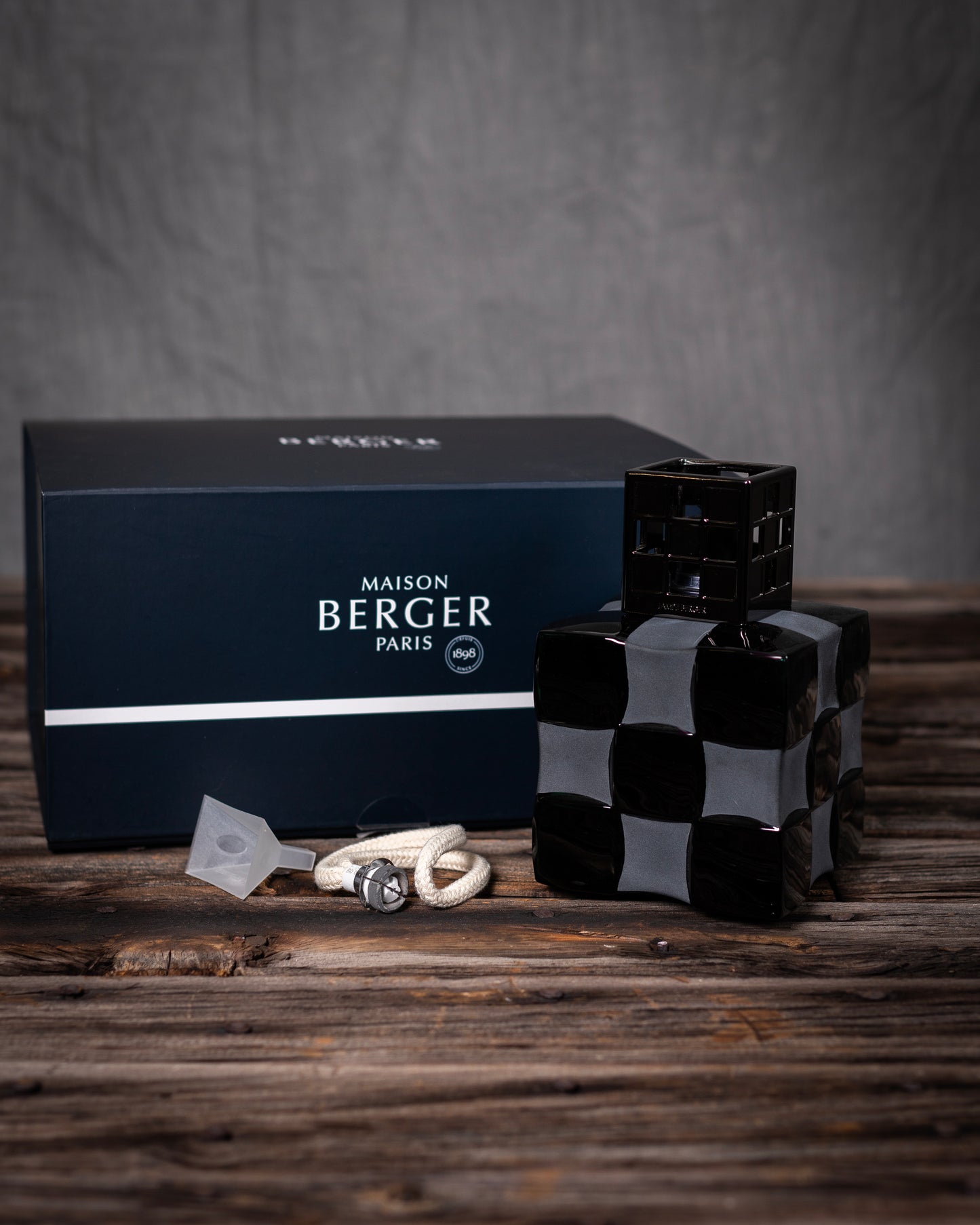 Damier black Art Edition Maison Bergers katalytiska doftlampa ink doft