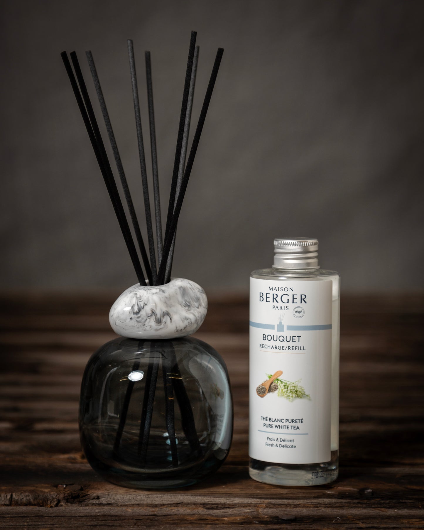NYHET! Doftpinne-Kit "Mineral" ink doften pure white tea