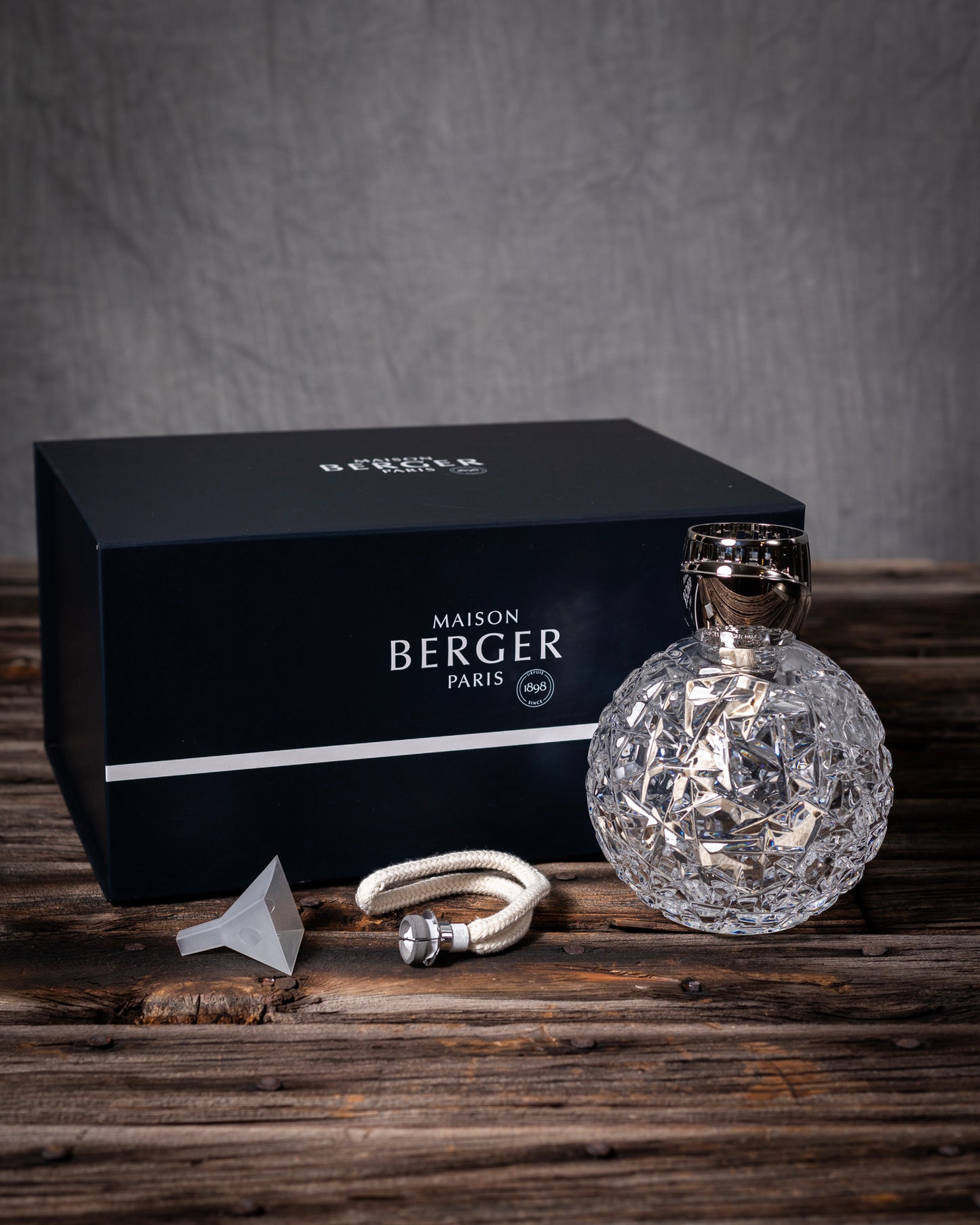Crystal Globe Clear Maison Bergers katalytiska doftlampa "Art Edition" ink doft