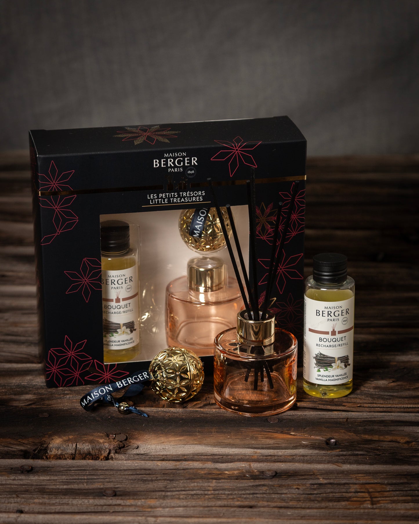 Present box med doftkula och doftpinnar med doften Vanilla Magnificent